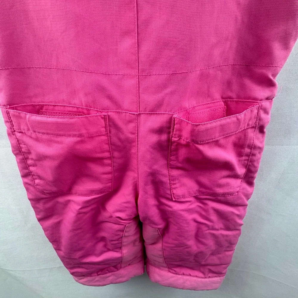 The Childrens Place Pink Snow Bib Overalls 12mo. Insulated Winter Warm Cozy Play